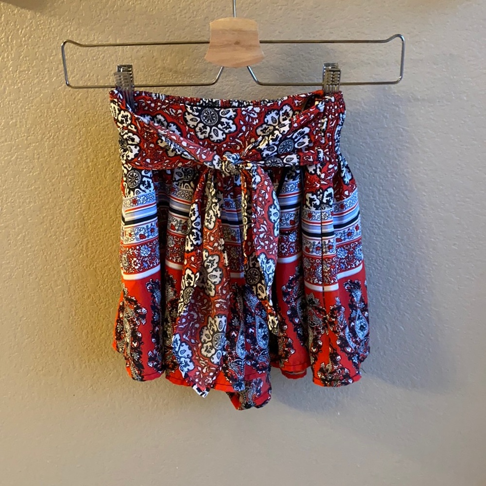 Band of gypsies patterned skort
